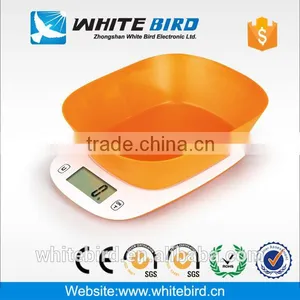 5kg LCD Electronic Digital Household Kitchen Scale With Bowl thumbnail-1