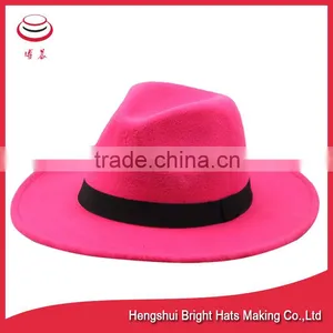Classical Wool Felt Fedora Hat thumbnail-3