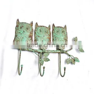 Owl Design Metal Hooks for Clothes Hanger and Wall Decoration thumbnail-1