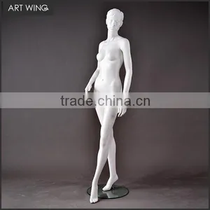 Sport Action Little Black Glossy Female Mannequin With Big Breast thumbnail-2