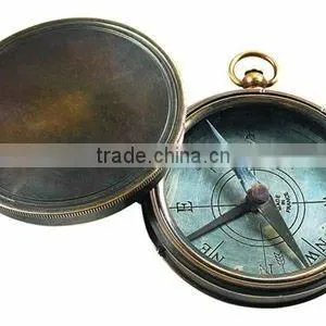 Brass Nautical Compass Pendant/ Nautical Pendant / LENCE COMPASS FOR PENDANT thumbnail-1