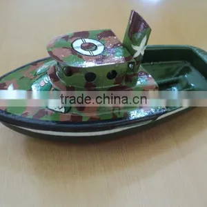 Toys Boats New Handpainted Tugs Police Steam Boat thumbnail-1