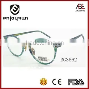 Lady Fashionable Round Acetate Optical Eyewear Wholesale China thumbnail-1