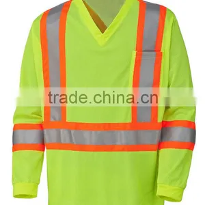 Micro Mesh Long Sleeve Reflective T-Shirts thumbnail-1