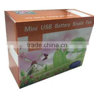ECHO-cute USB Snail Fan/usb Electric Fan Portable Mini Handheld Heater Fan thumbnail-5