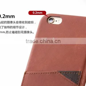 New Design Premium Business Style Leather Back Cover With Card Slot For IPhone 6 thumbnail-5