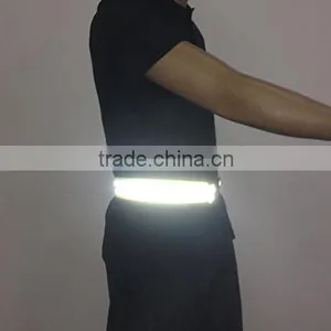 High Visibility Reflective Adjustable Lightweight Elastic Waist Safety Belt for Harness Running Cycling Walking thumbnail-5