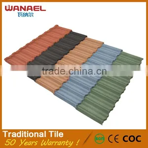 Wanael Roof Designs for Houses Stone Coated Steel Roofing Anti Acid Resistant Proof Tile thumbnail-6