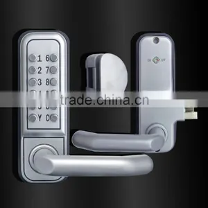 Mechanical Password Lock Without Battery and Key Glass Door Lock Steel Door Lock thumbnail-3