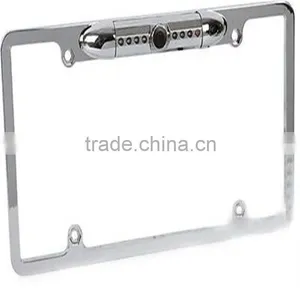 170 Degree Viewing Angle Universal 8 IR LED Car License Plate Frame Mount Rear View Camera (Black or Silver ) thumbnail-4