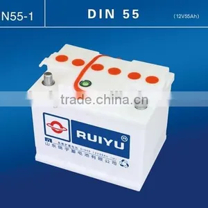 56318 12V63AH Dry Charged Automotive Battery Car Battery /12v Batteri/ Made in China Germany Technology Battery thumbnail-1