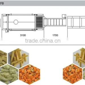 Fried Wheat Flour Snacks Processing Line/Mking Machine thumbnail-6