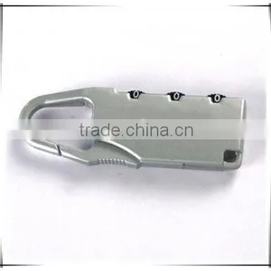 Resettable 3 Digit Padlock Combination Travel Luggage thumbnail-1