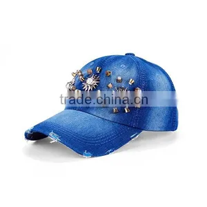 Fashion Design Cheap Denim Baseball Caps thumbnail-5