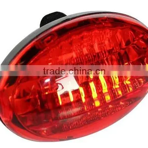 5 LED Bicycle Rear Tail Red Bike Warning Lamp Safety Light thumbnail-2