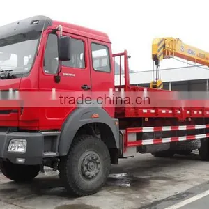 North-Benz 12 Tons Straight Arm 6x4 Truck With Crane WEICHAI Diesel Engine WP10.270E32 thumbnail-1
