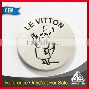 Wholesale Blank Market Cart Soft Cloisonne Custom Trolley Token thumbnail-1