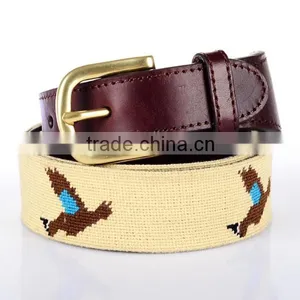 Export America Golf Hot Sell Needlepoint Belt thumbnail-5