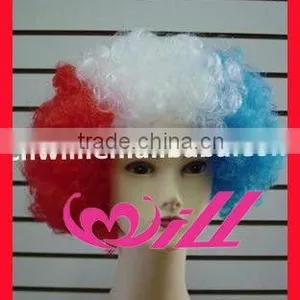 Fashion Mixed Colors Fan Wig Cosplay Wigs Cheap Party Wig Synthetic Hair Wigs thumbnail-1