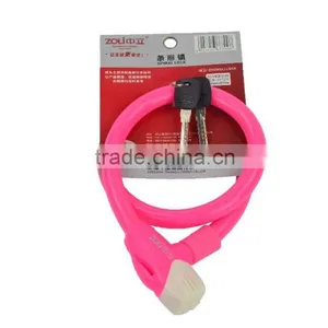 Hot Selling Good Quality Anti-theft Bicycle Cable Lock Spiral Lock thumbnail-1