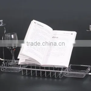 Promotion Chrome Wire Expandable Bathroom Bathtub Rack Shelf thumbnail-1