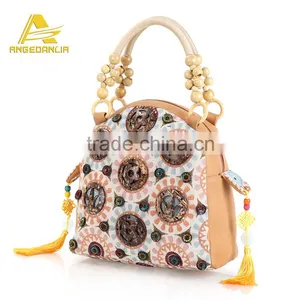 Factory Wholesale Bohemian Pattern Handbags Patchwork Star Shoulder Bags Boho Fashion Embroidery Bag Hot Sale thumbnail-4