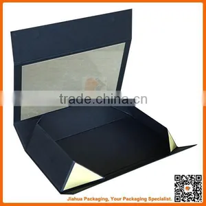 Black Cardboard Flat Pack Shirt Box Folding thumbnail-1