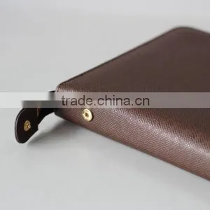 Custom Handmade pu Leather Portfolio With Zipper thumbnail-5