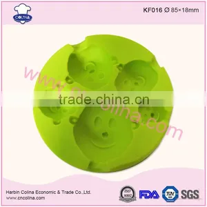 5 Sizes 3d Decorating Face Silicone Fondant Molds thumbnail-3