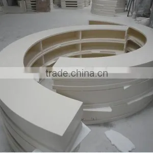 New Degsin Artificial Stone Office White Office Reception Desk,acrylic Solid Surface Hotel Reception Countertop thumbnail-6