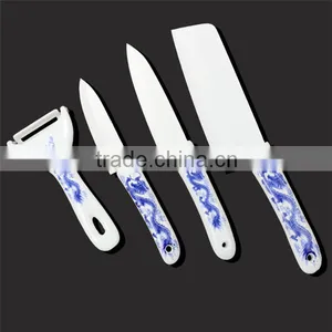 4 Pieces Colored Ceramic Knife With Peeler UD1010 thumbnail-4