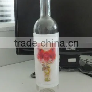 Bottle Sticker, Water Proof Label, PVC 3D Lenticular Adhesive Animation Wine Bottle Label thumbnail-1