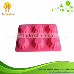 Good Quality Low Price 6- Cup Silicone Mini Muffin Cup thumbnail-1