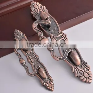 Supplier Wholes Antique Brass/Cooper Luxury Zamak Zinc Alloy Furniture Cabinet Handles,European Style Drawer Knobs thumbnail-3