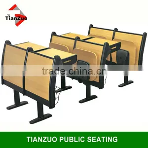 Lecture Hall Cheap School Desk and Chair Institutional Furniture thumbnail-1