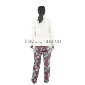 Kevince Flannel Pyjamas Set Hedgehog Emb Knitting Woman MOQ 1000set OEM Factory Directly thumbnail-2