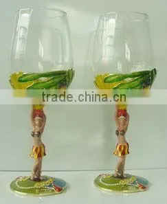 RORO Hawaii Enamel Crystal Glass Red Wine Glass thumbnail-1