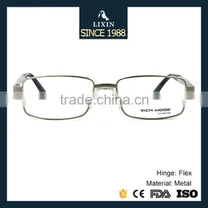 Diamond Metal Spectacle Frames With Non-slip Silicone Nose Pad and Very Light Aluminium Temples Eyewear Optical Frames RM00471 thumbnail-2