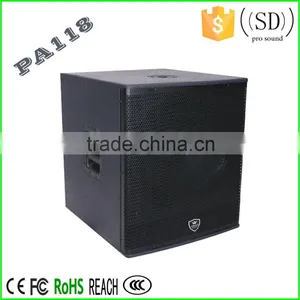 Hot Sale dj Subwoofer Sound Box Outdoor Speaker Concert Sound System Professional Speakers Subwoofer PA118 thumbnail-1