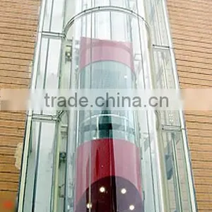630kg~1000kg,1.0m/s~1.75m/s VVVF Passenger Elevator Sightseeing Elevator thumbnail-1