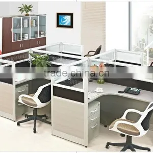Popular Office Workstation for Staff in Four Seat in Melamine A320-103 thumbnail-1