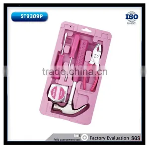 6pcs Mini Kraft DIY Ladies Pink Tool Kit thumbnail-1