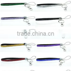 Wholesale Lot 10 Rhinestone Bling Crystal Wristlet Lanyard Key Chain Key Holder thumbnail-1