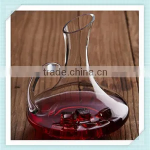 2016 New Design Wine Decanterlead Free Crystal Material Glass Wine Decanter for Sale thumbnail-1
