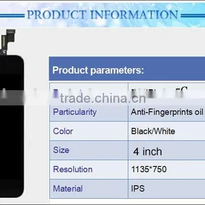 4.0 Inche China Supplier Best Price Waterproof Shockproof Mobile Phone Lcd Touch Screen for Apple Iphone 5c Clone thumbnail-6