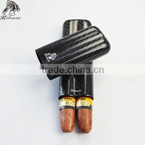 Hot-selling Portable Best Quality Travelling Pure Carbon Fiber Cigar Case Cigar Packaging for Business Man thumbnail-1