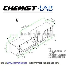 Heavy Duty Steel Lab Side Work Benches With Drawers In Clean Room Laboratory thumbnail-1