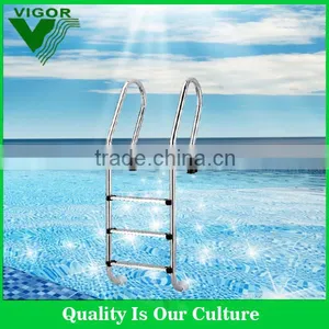 Newest Stainless Steel Swimming Pool Step Ladder thumbnail-1