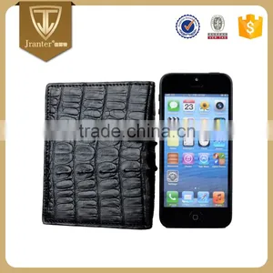2016 New Fashion Custom Crocodile Skin Men's Bifold Wallet Genuine Leather Wallet Men thumbnail-5