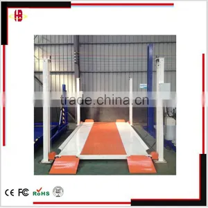 Four Post Hydraulic Auto Parking Lift Equipment thumbnail-5